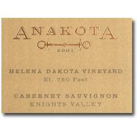 Anakota - Cabernet Sauvignon Knights Valley Helena Dakota Vineyard 2017